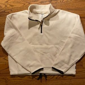 VS Pink fleece in white